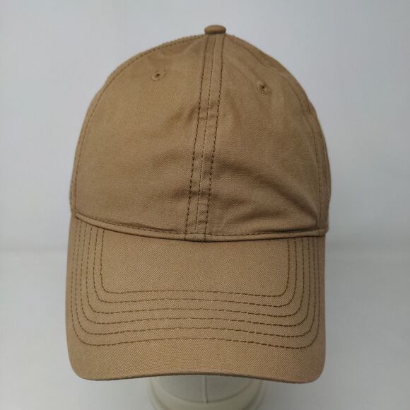 Brandy Melville Women's Slideback Hat Tan Size OS Blank 100% Cotton - Picture 2 of 7